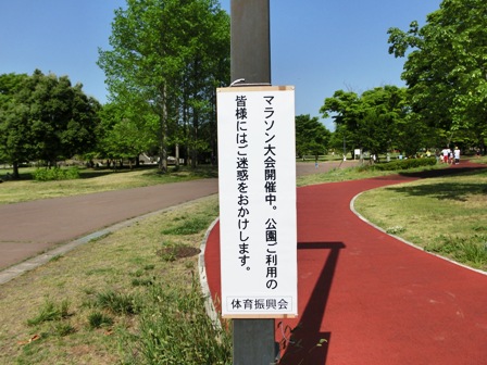 公園に看板